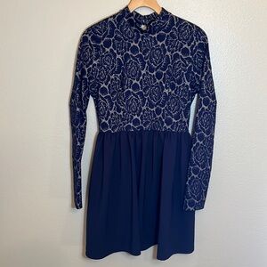 Everleigh Long Sleeve Open Back Dress